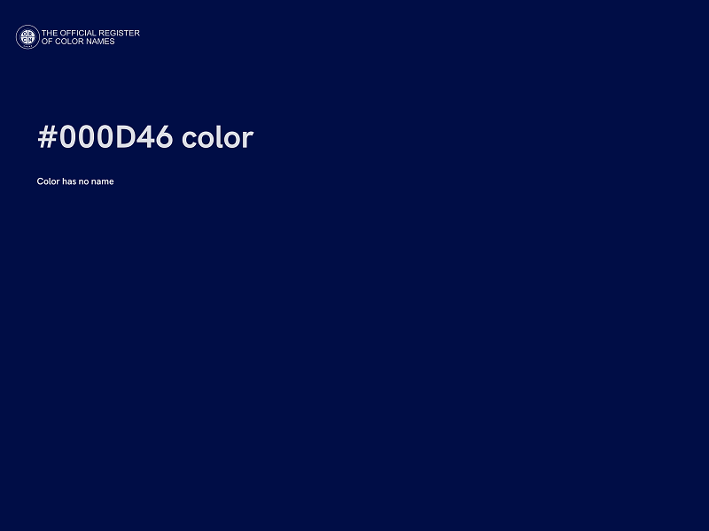 #000D46 color image