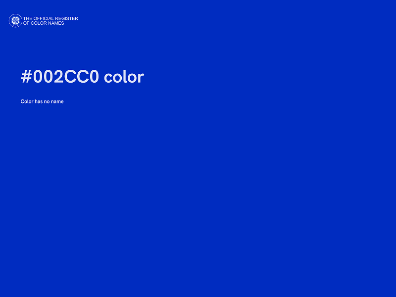 #002CC0 color image