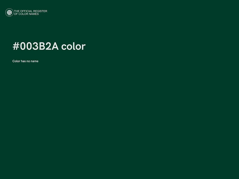 #003B2A color image