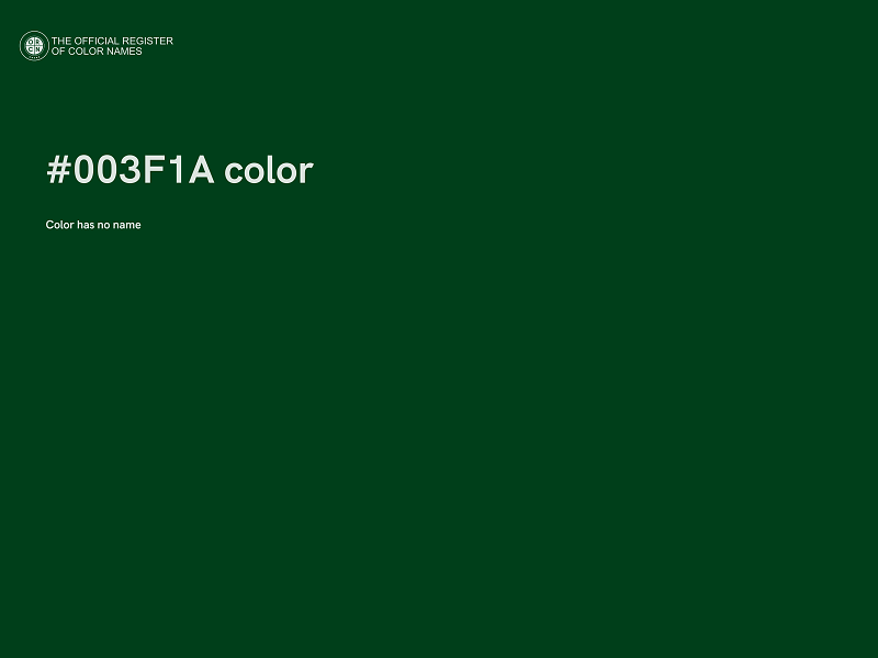 #003F1A color image