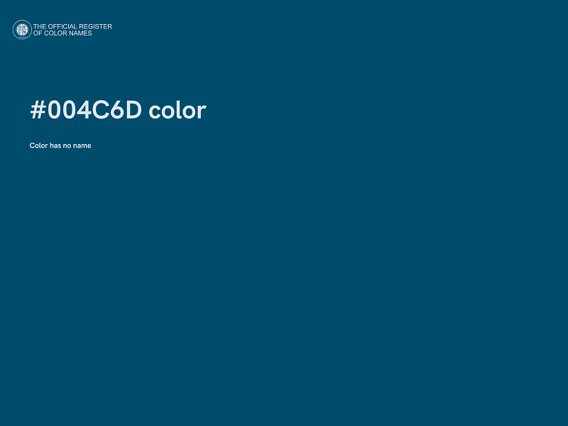 #004C6D color image