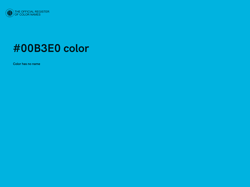 #00B3E0 color image