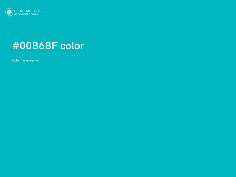 #00B6BF color image