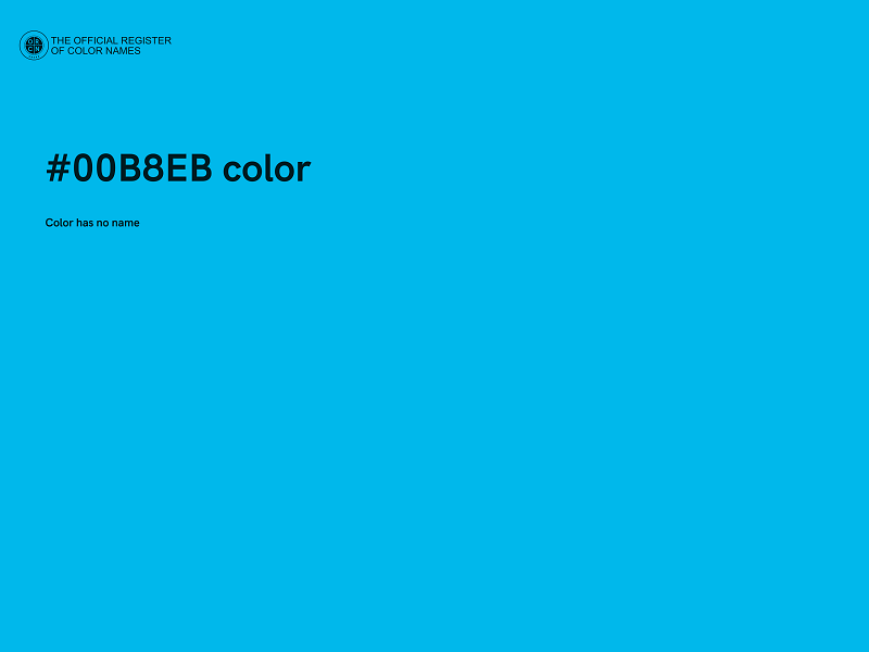 #00B8EB color image