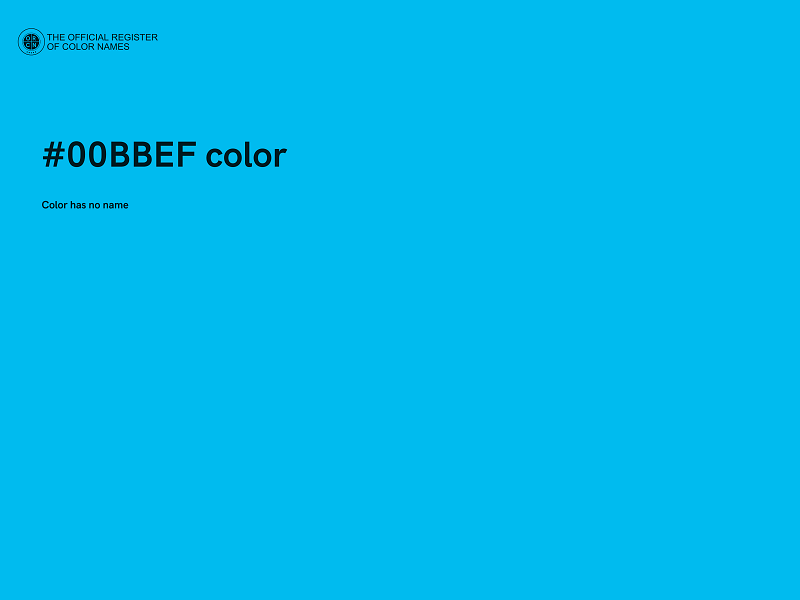 #00BBEF color image