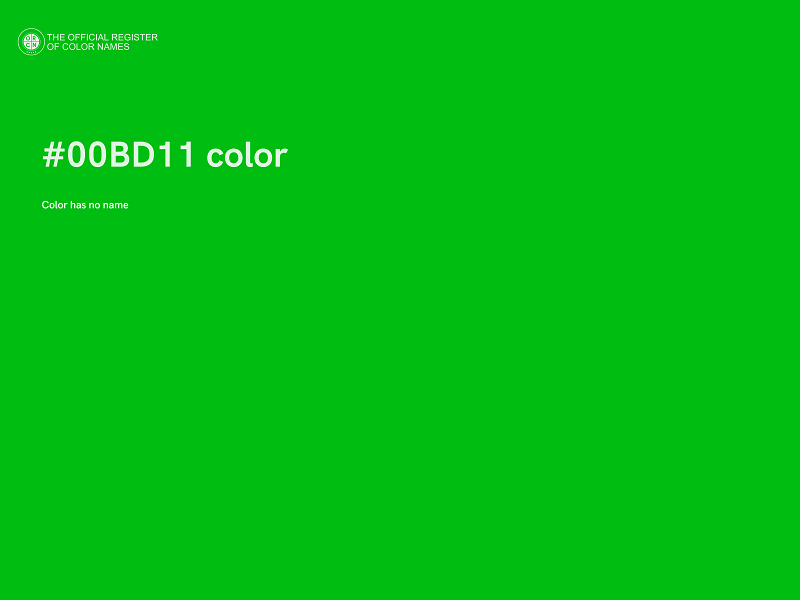 #00BD11 color image