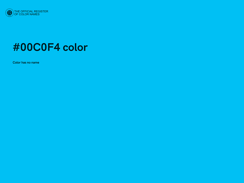 #00C0F4 color image