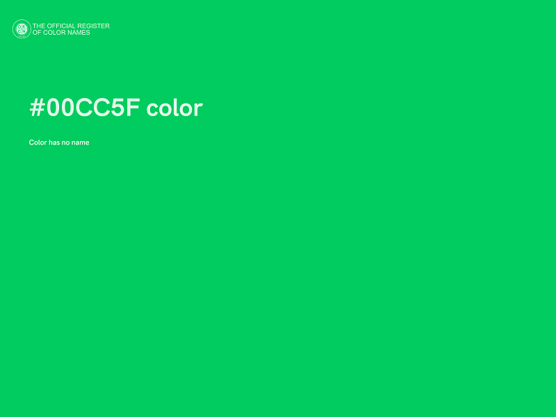 #00CC5F color image