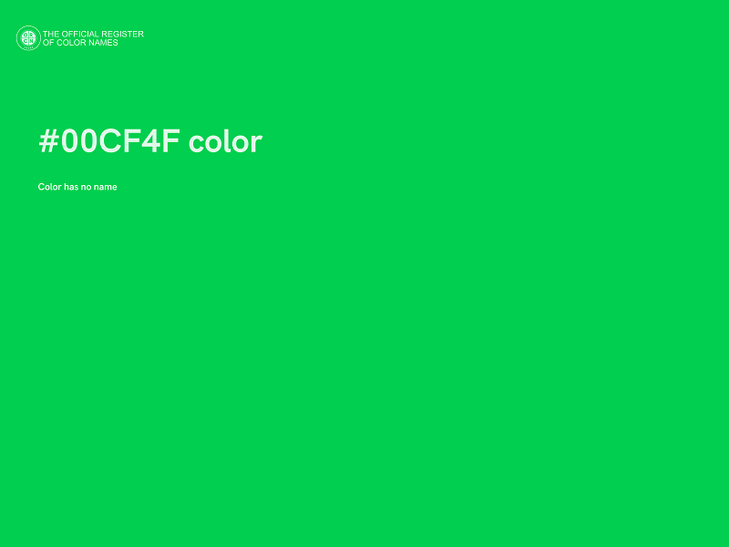 #00CF4F color image