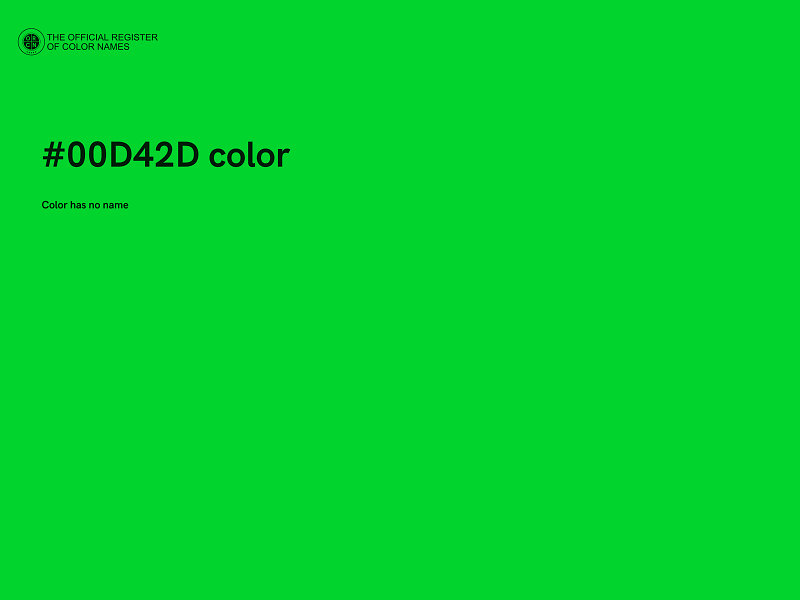 #00D42D color image