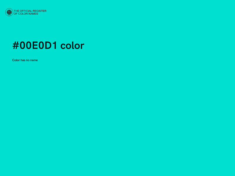 #00E0D1 color image