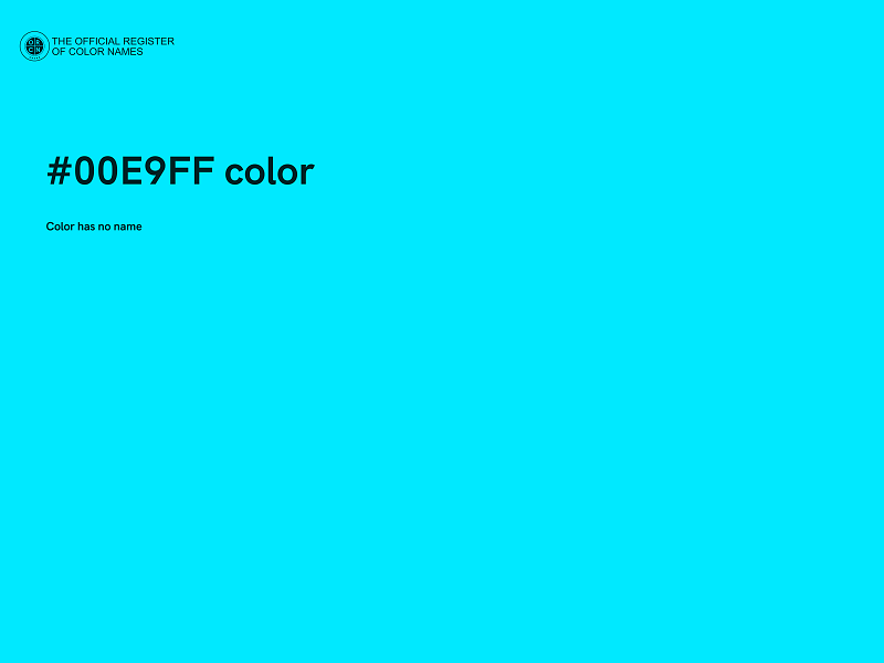 #00E9FF color image