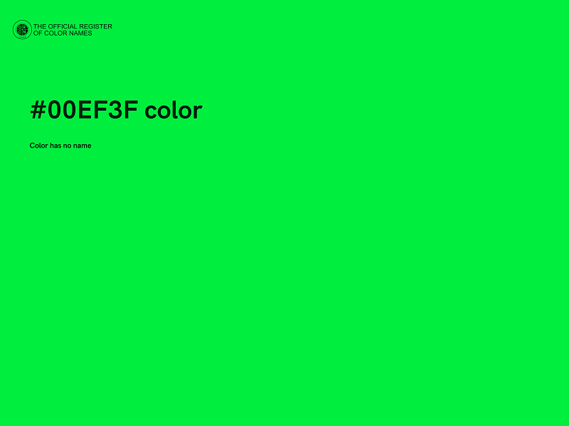 #00EF3F color image