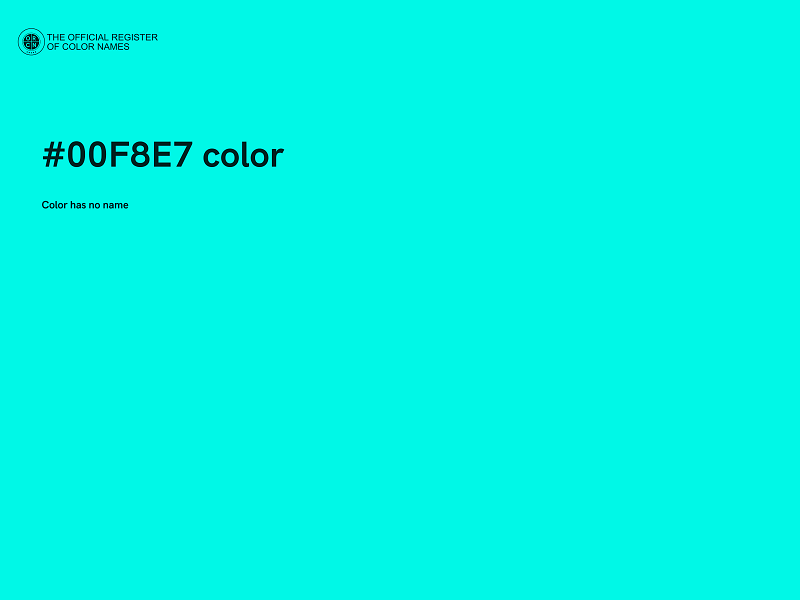 #00F8E7 color image