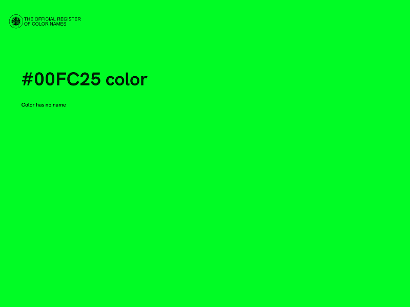 #00FC25 color image