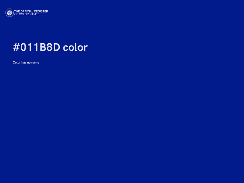 #011B8D color image