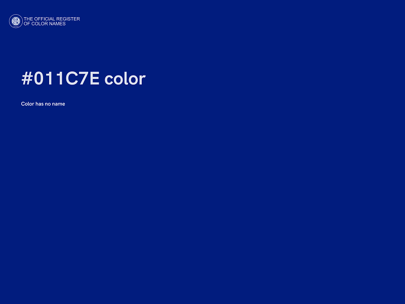 #011C7E color image