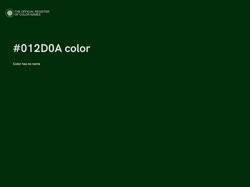 #012D0A color image