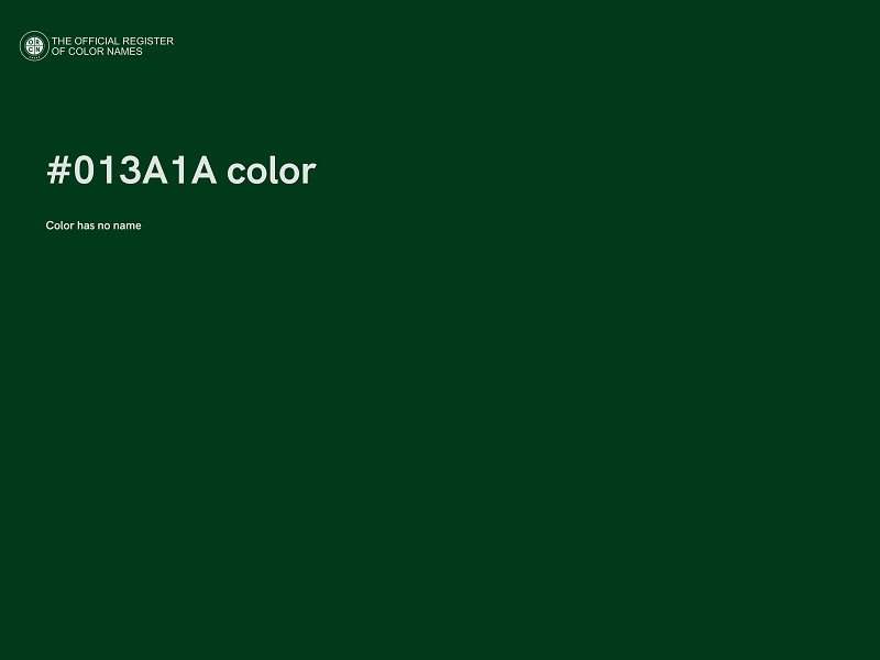 #013A1A color image