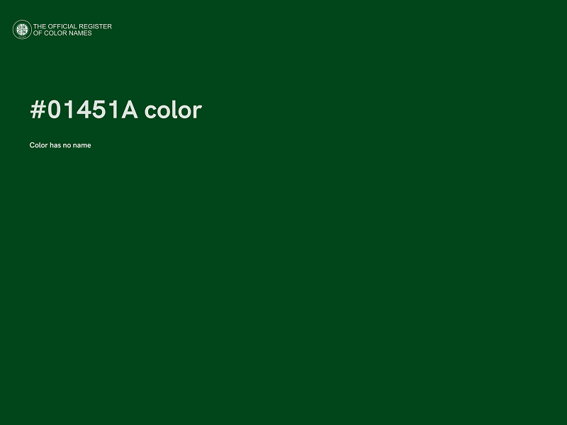 #01451A color image