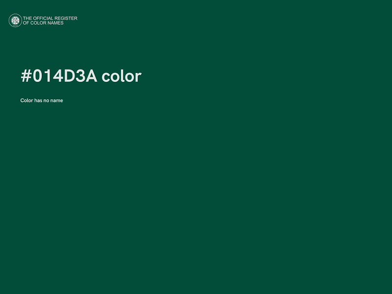 #014D3A color image