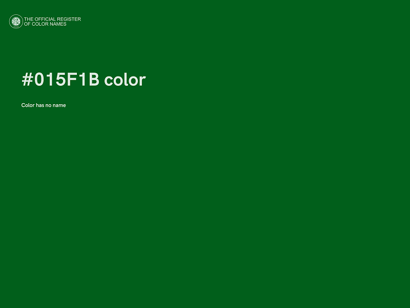 #015F1B color image