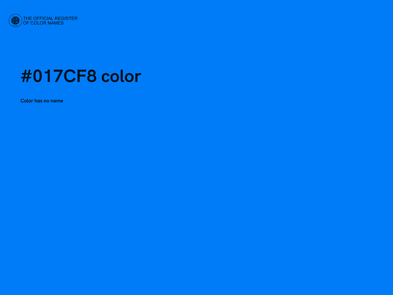 #017CF8 color image