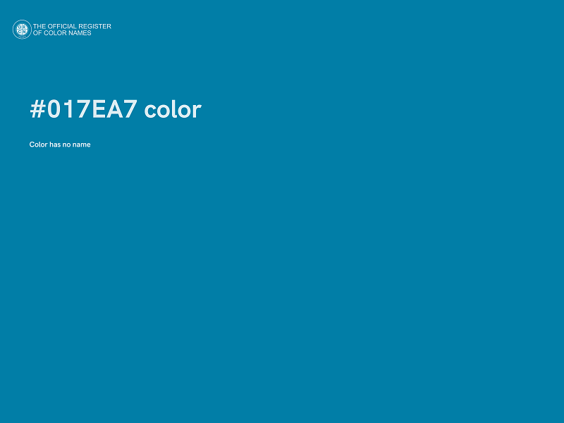 #017EA7 color image