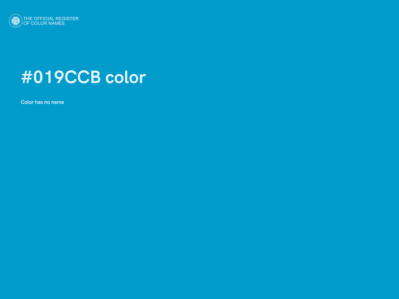 #019CCB color image