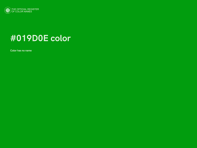 #019D0E color image