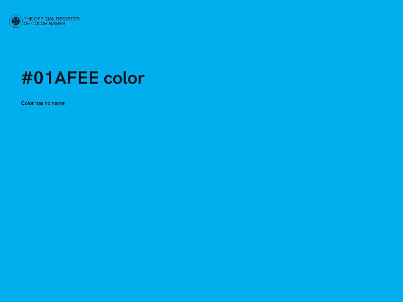 #01AFEE color image