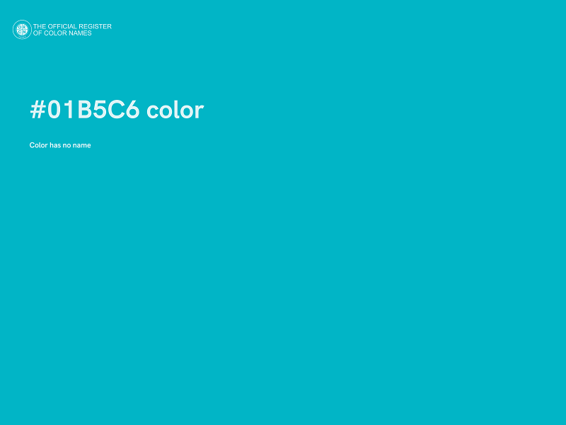 #01B5C6 color image