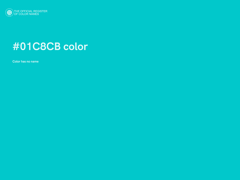 #01C8CB color image