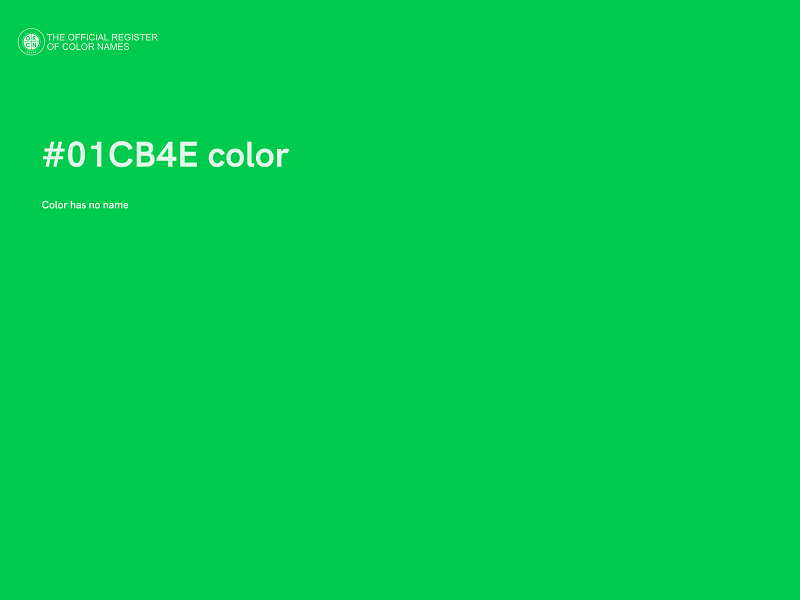 #01CB4E color image