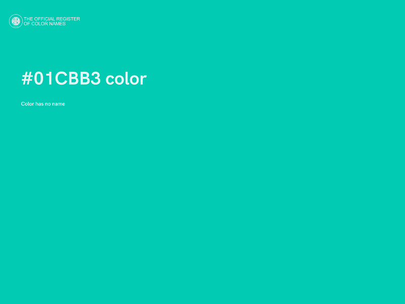 #01CBB3 color image