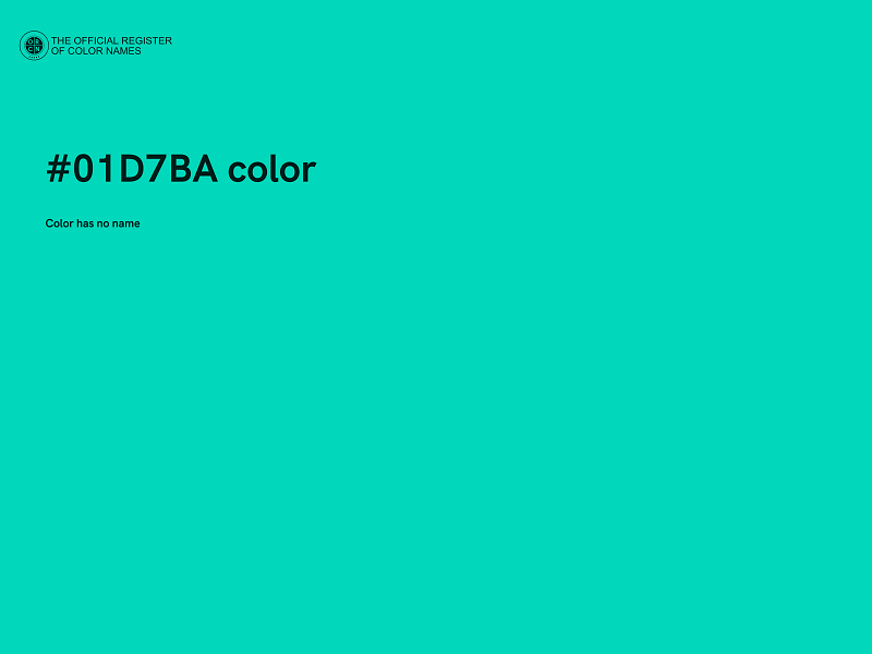 #01D7BA color image