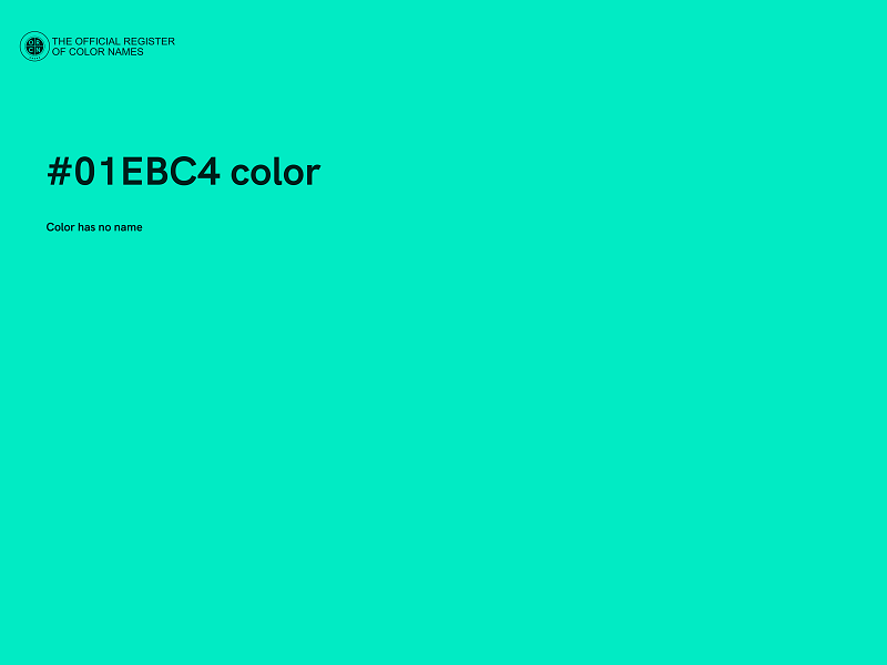 #01EBC4 color image