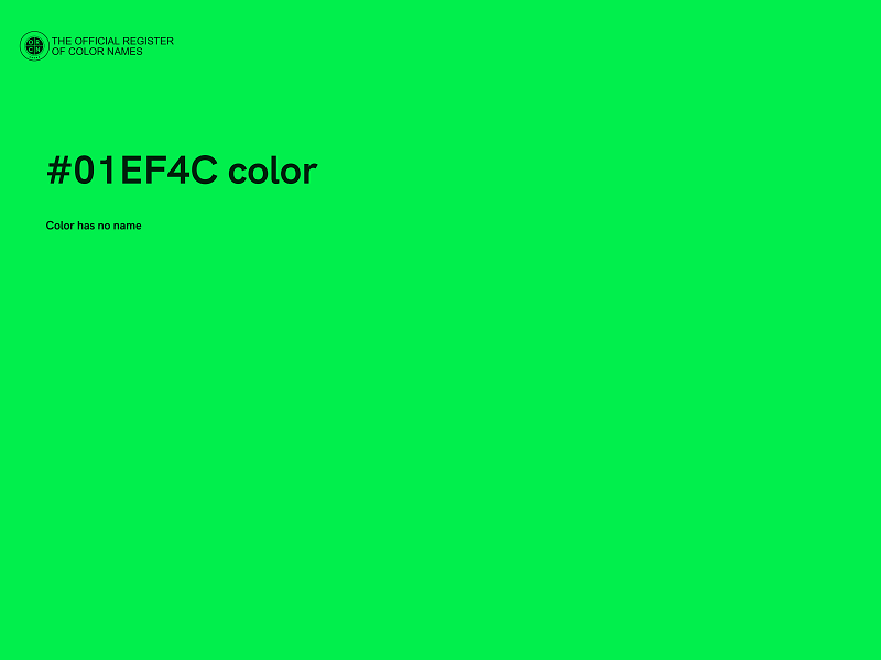 #01EF4C color image