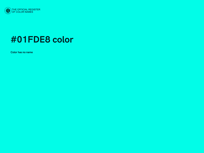 #01FDE8 color image