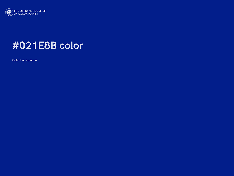 #021E8B color image