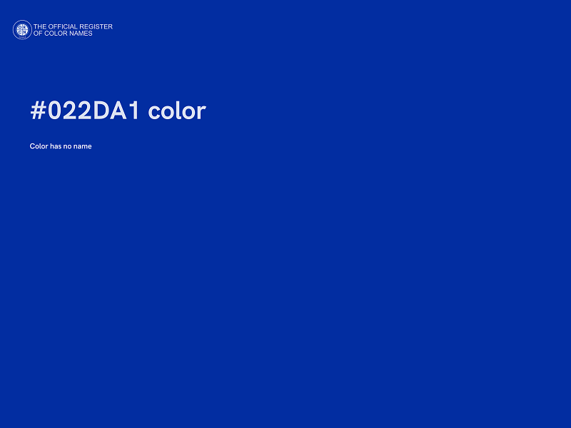 #022DA1 color image