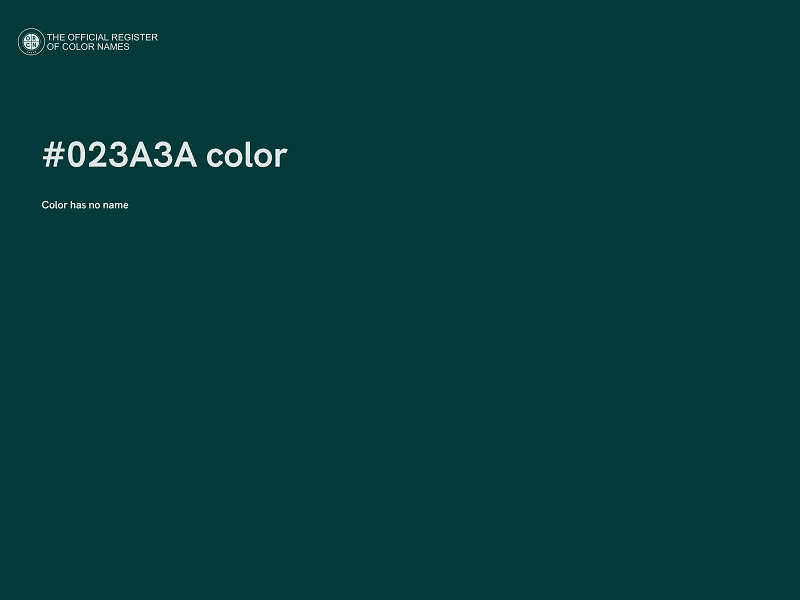 #023A3A color image