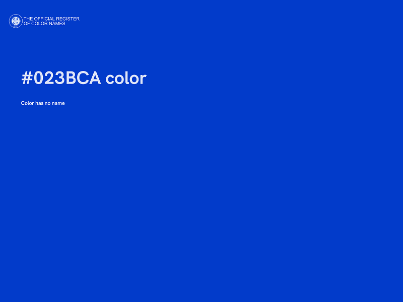 #023BCA color image