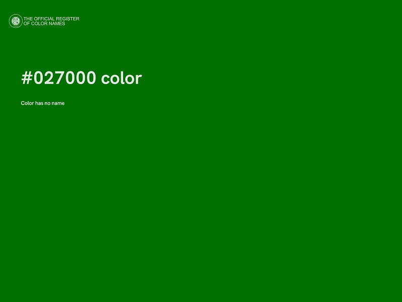 #027000 color image