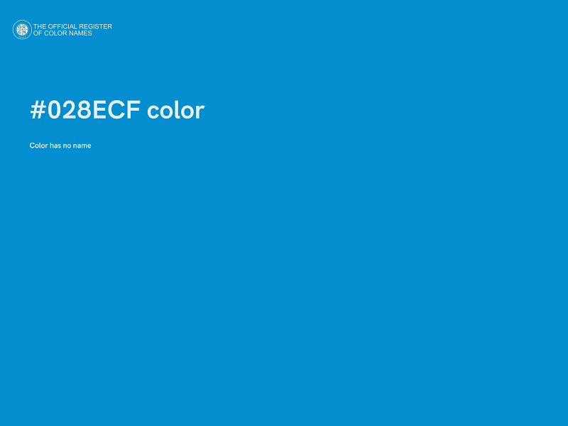 #028ECF color image