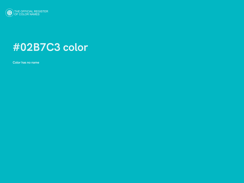 #02B7C3 color image