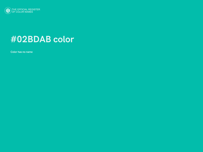 #02BDAB color image