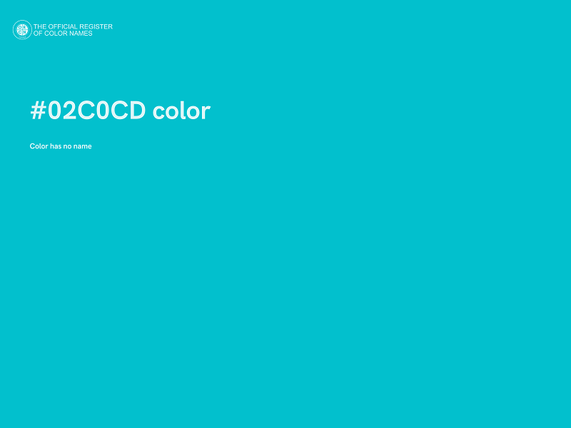 #02C0CD color image