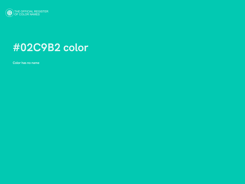 #02C9B2 color image