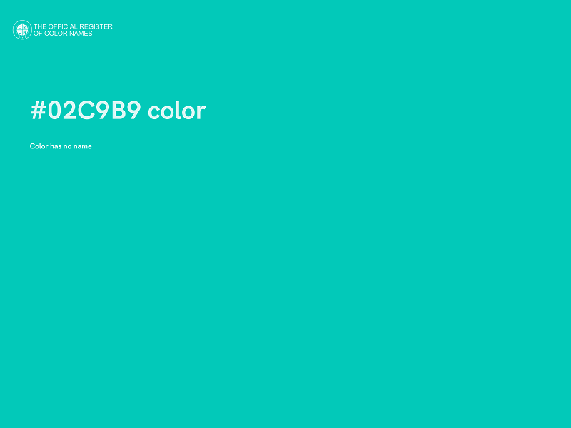 #02C9B9 color image